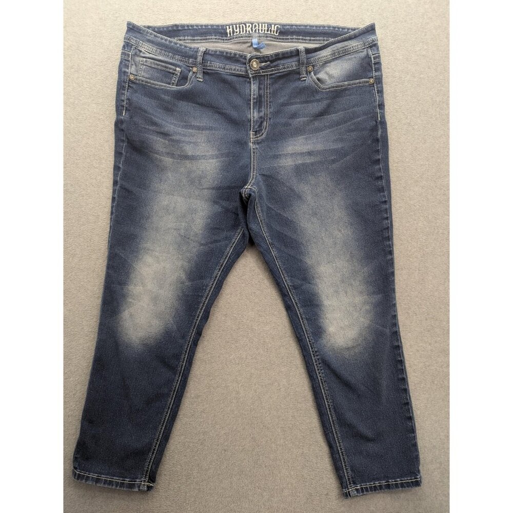 Hydraulic Nolita Jeans Womens 22W Blue Mid Rise Curvy Ankle Skinny Stretch Denim
